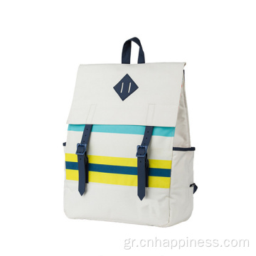 Fancy Style Multi Function Canvas Prawstring Travel Backpack